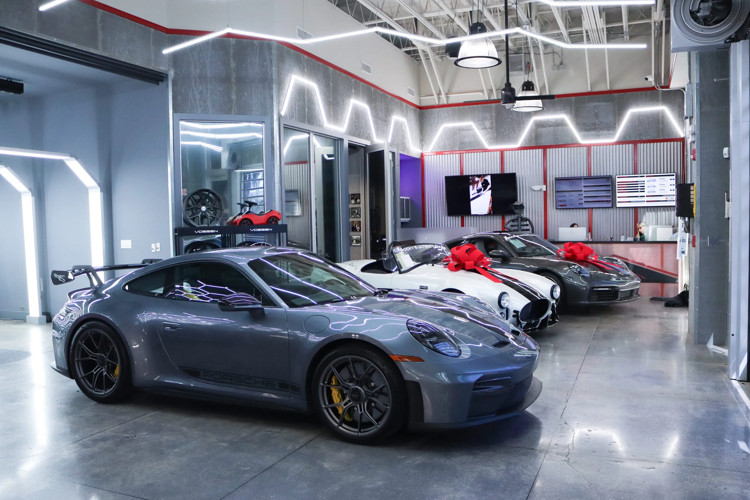 <p>Palm Beach Gems by Nicole is located inside Rocky’s Ultimate Garage – an exotic car dealership and customisation business</p>