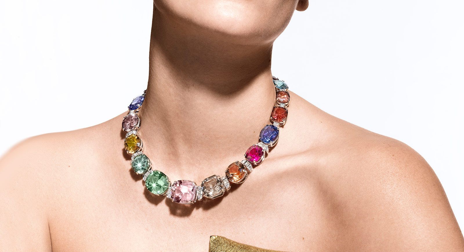 A DIAMOND AND PINK TOURMALINE NECKLACE, BY TIFFANY & CO.