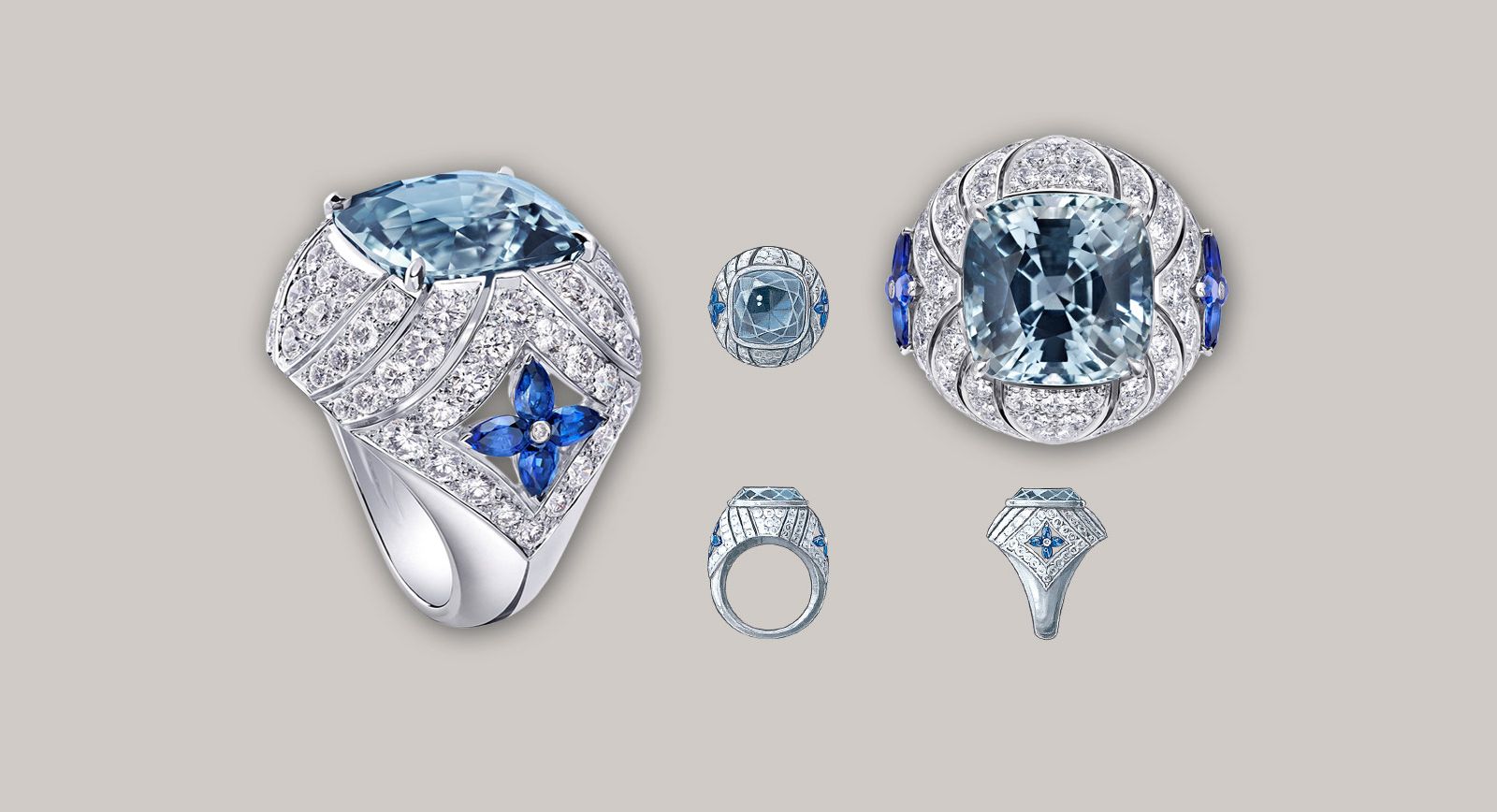 præsentation design over Louis Vuitton celebrates rare precious stones in the new Acte V high  jewellery collection