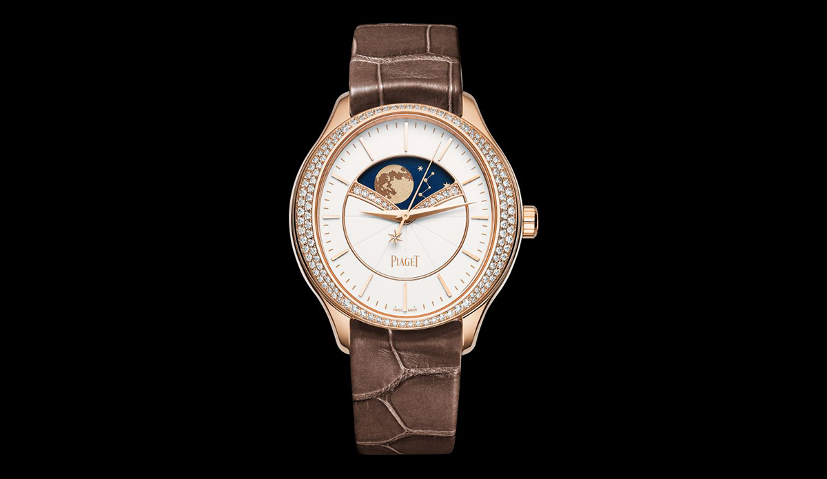 Piaget Limelight watches in white and rose gold with diamonds