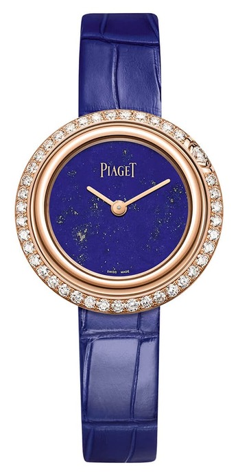 Possession watch with lapis lazuli dial and diamonds