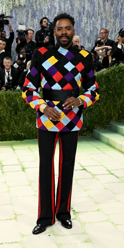 <p>Colman Domingo also accessorised with Boucheron jewellery</p>