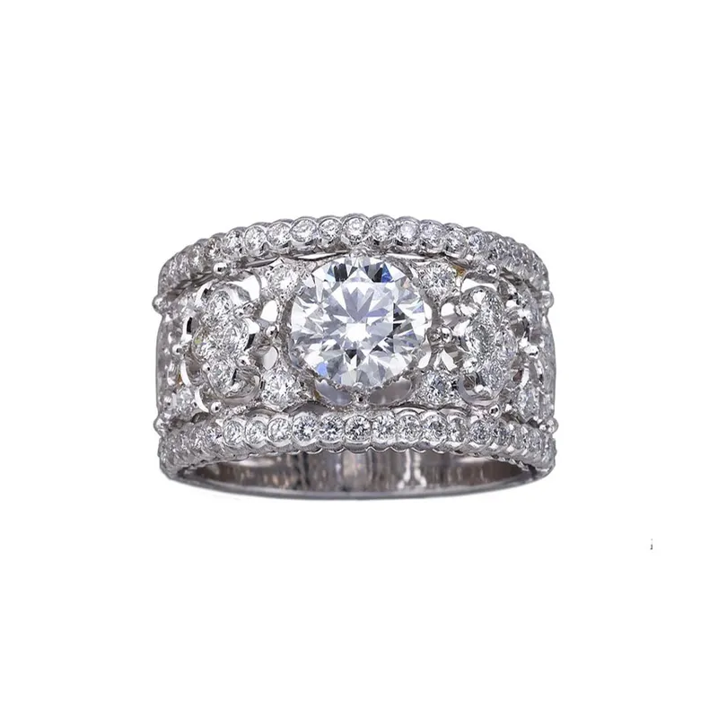 <p>Romzanza engagement ring with diamonds</p>

