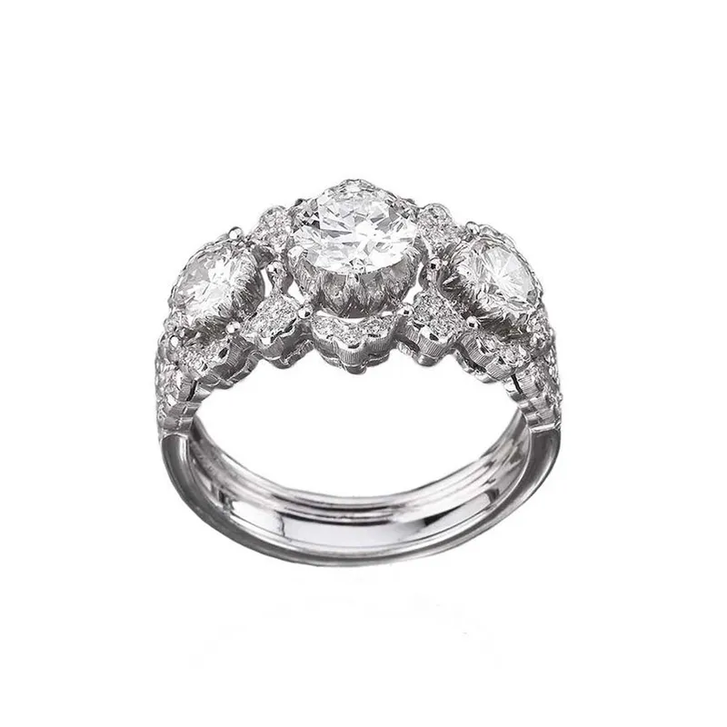 <p>Romzanza engagement ring with diamonds</p>
