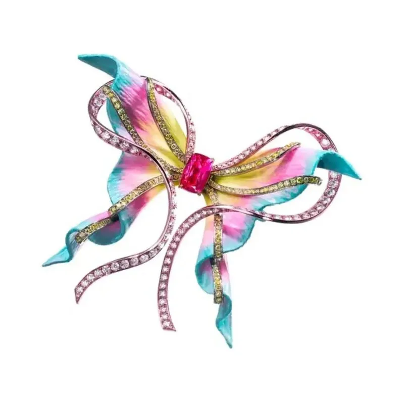 <p>Her latest butterflies are crafted from titanium and adorned with hand-painted enamel wings</p>