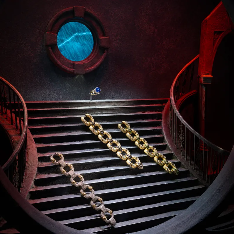 <p>Three Tiffany&amp; Co. bracelets worn in the 2025 Frankenstein production</p>
