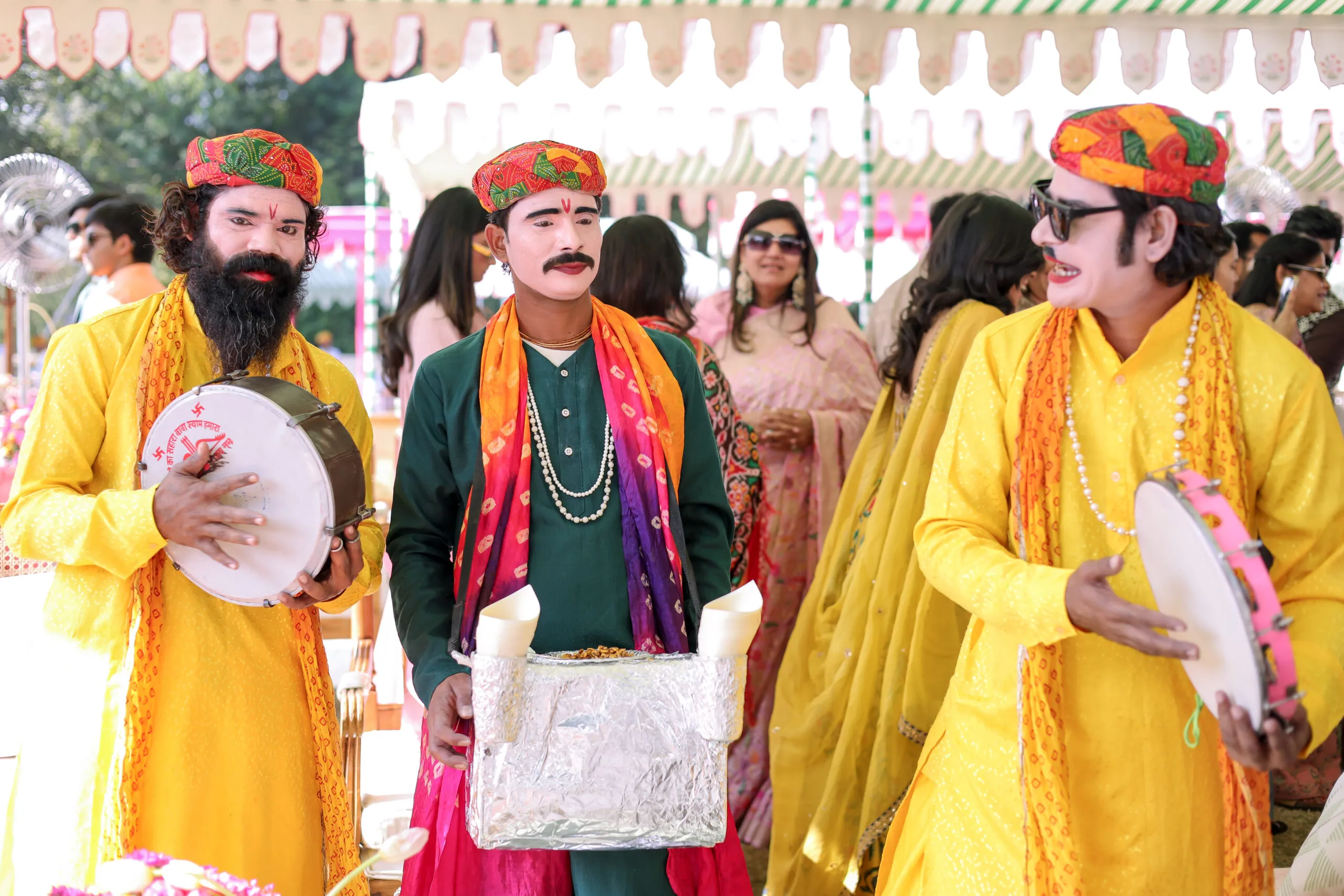 Incredible sights and vibrant music at the wedding of Priyal and Devansh at the Rambagh Palace in Jaipur