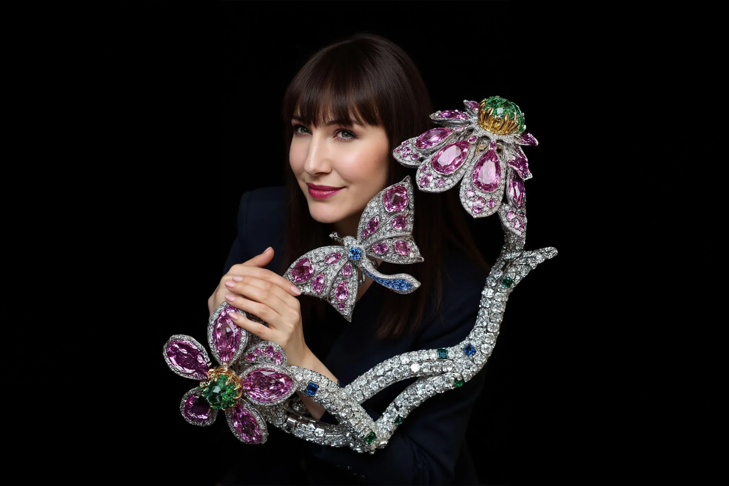 <p>AI artist Anastasia Rogozhina focused on super-sized floral forms when creating her latest series of digital artworks, titled ‘Diamond Garden’</p>
