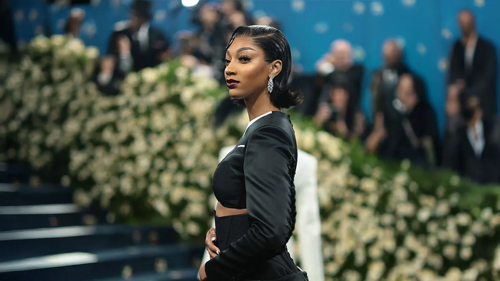 American basketball star Angel Reese wore a series of Graff High Jewellery creations on the Met Gala red carpet