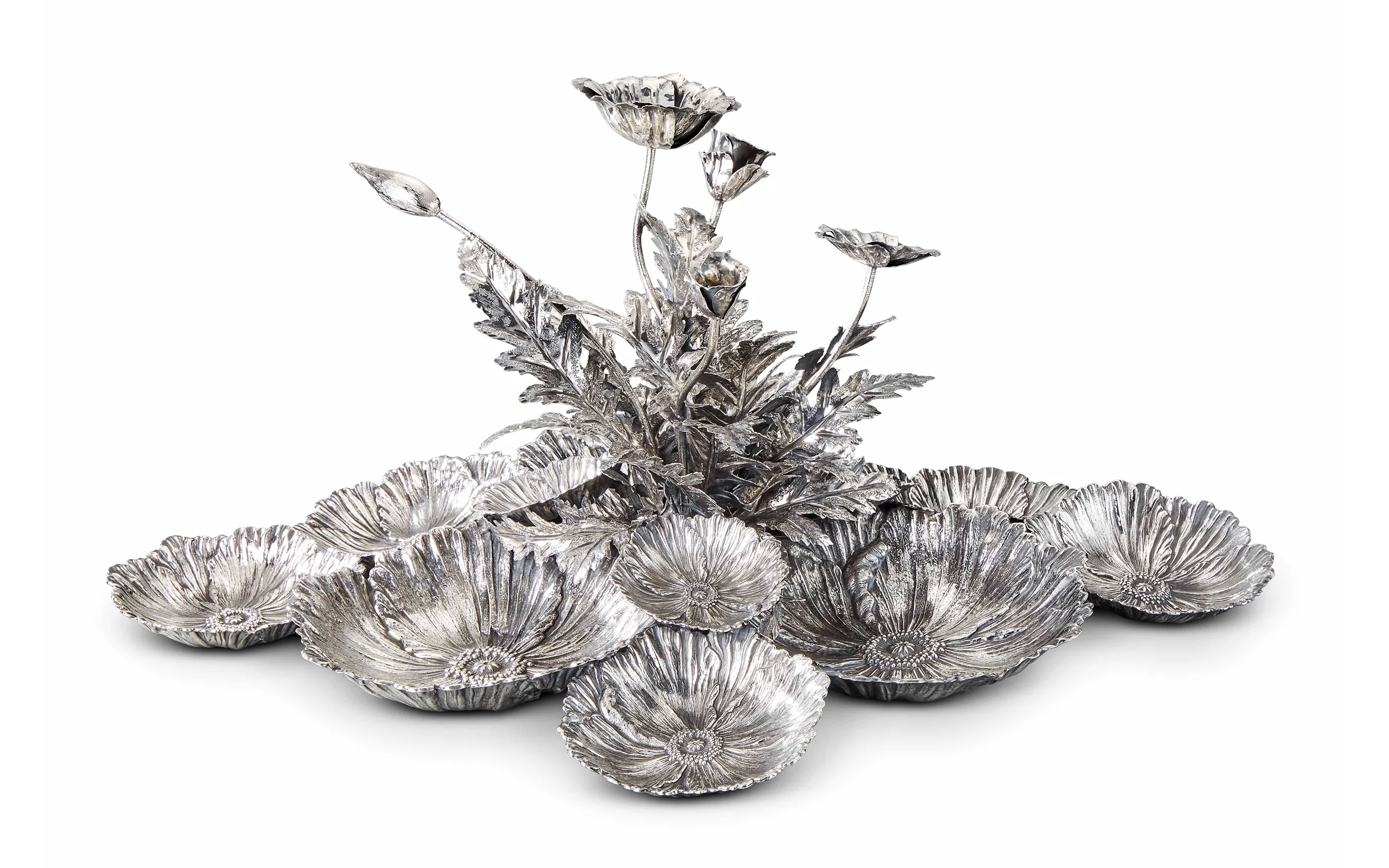 Buccellati Poppy silverware centrepiece to be presented at TEFAF Maastricht 2025