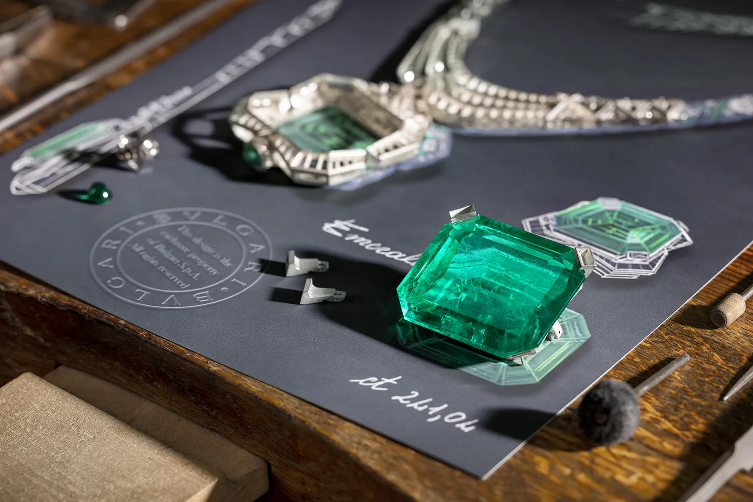 The 241.06-carat Colombian emerald in the Bvlgari Magnus Emerald necklace is the largest the Italian brand has ever set