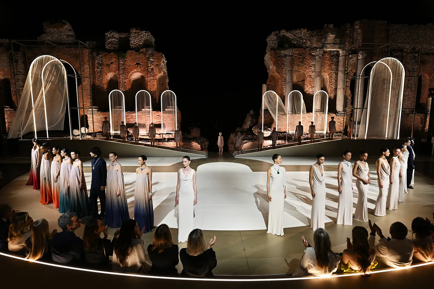 Bvlgari was inspired by the concept of Greek tragedies when launching its new Polychroma High Jewellery collection in Taormina, Sicily 