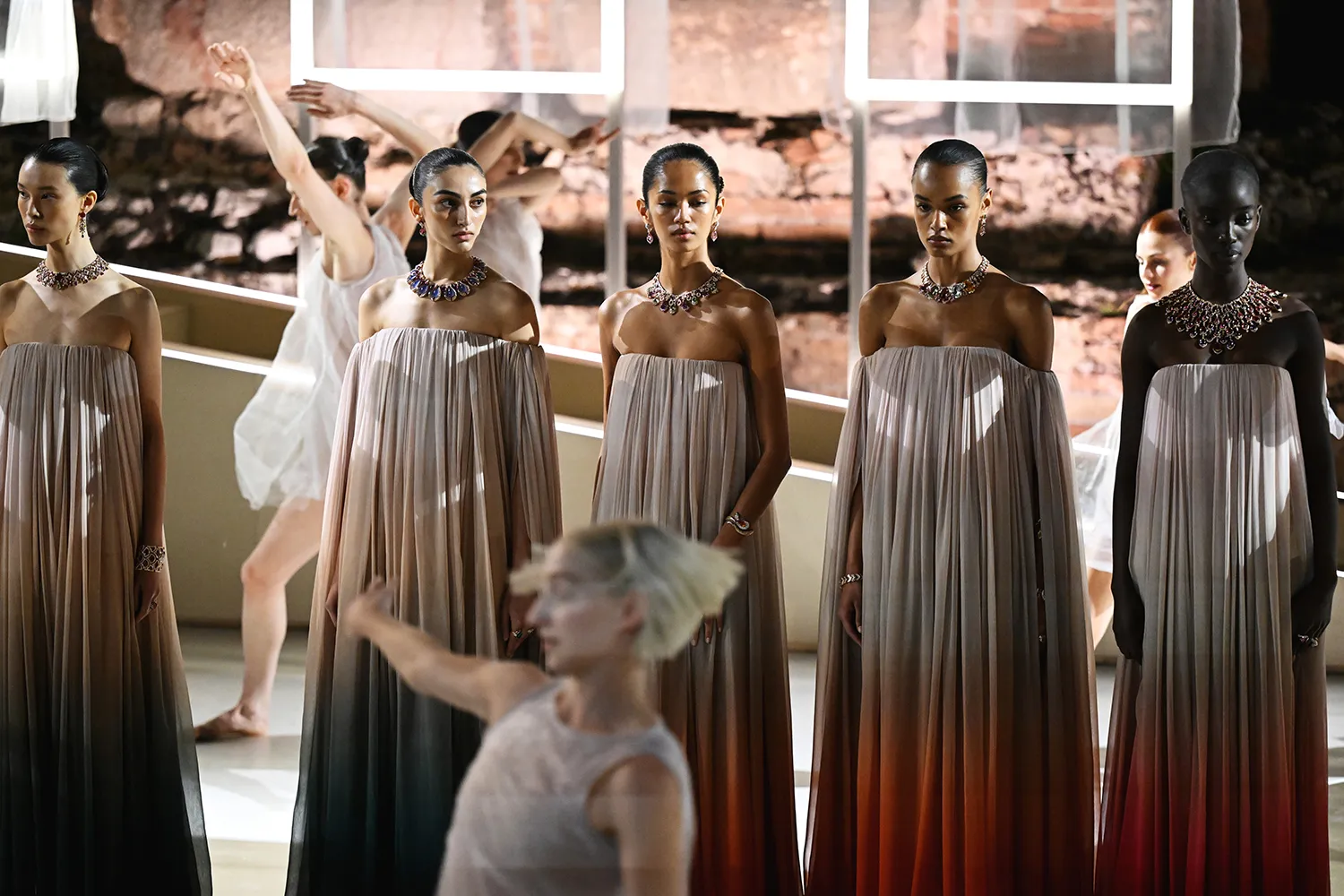 Celebrating the launch of the Bvlgari Polychroma High Jewellery collection at the Greek Theatre in Taormina