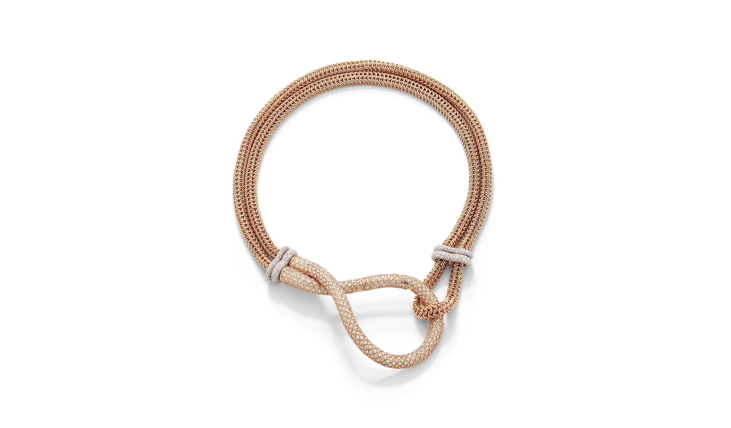 Pomellato Fantina Necktie necklace with diamonds from the 'Collezione 1967' High Jewellery collection