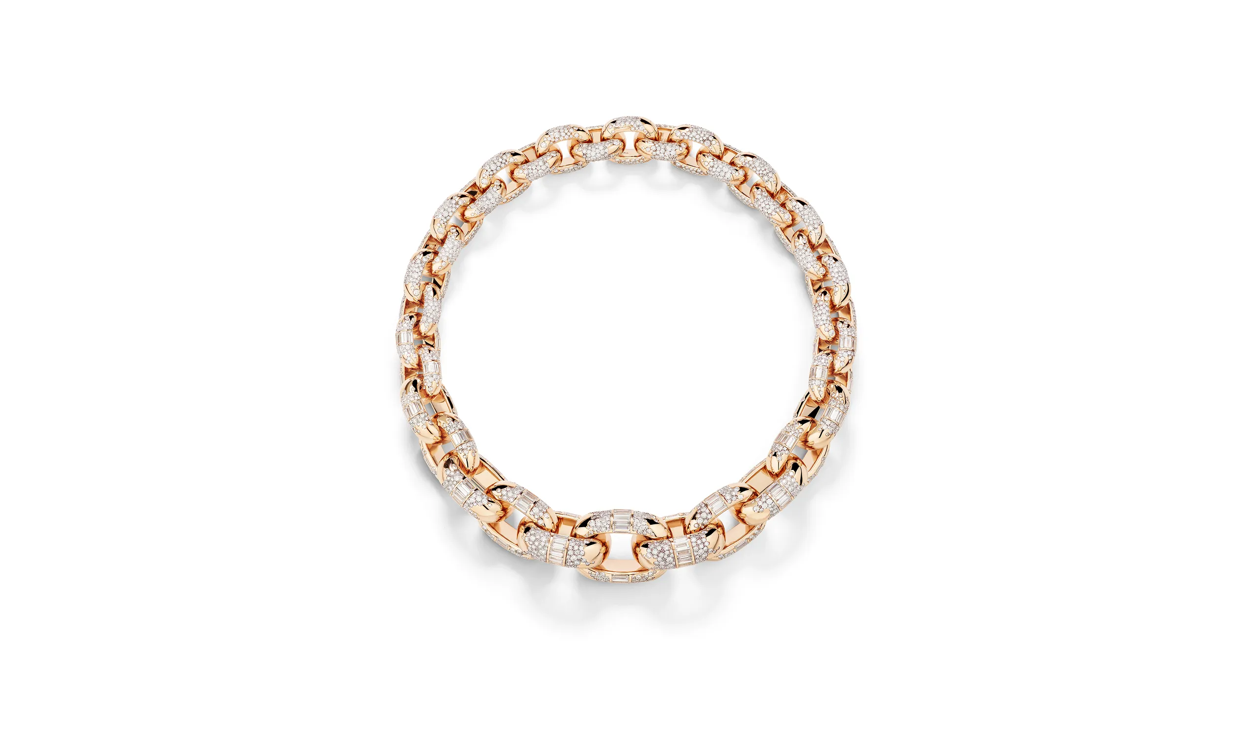 Pomellato Iconica Extreme necklace with diamonds in 18k gold, part of the 'Collezione 1967' High Jewellery collection