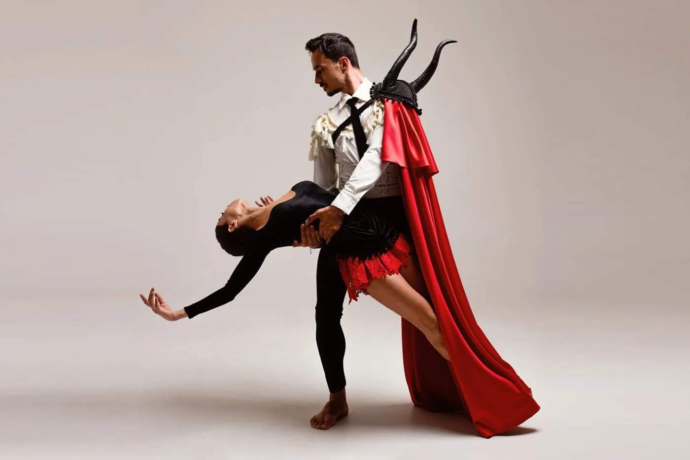 A frozen moment from the ballet Carmen