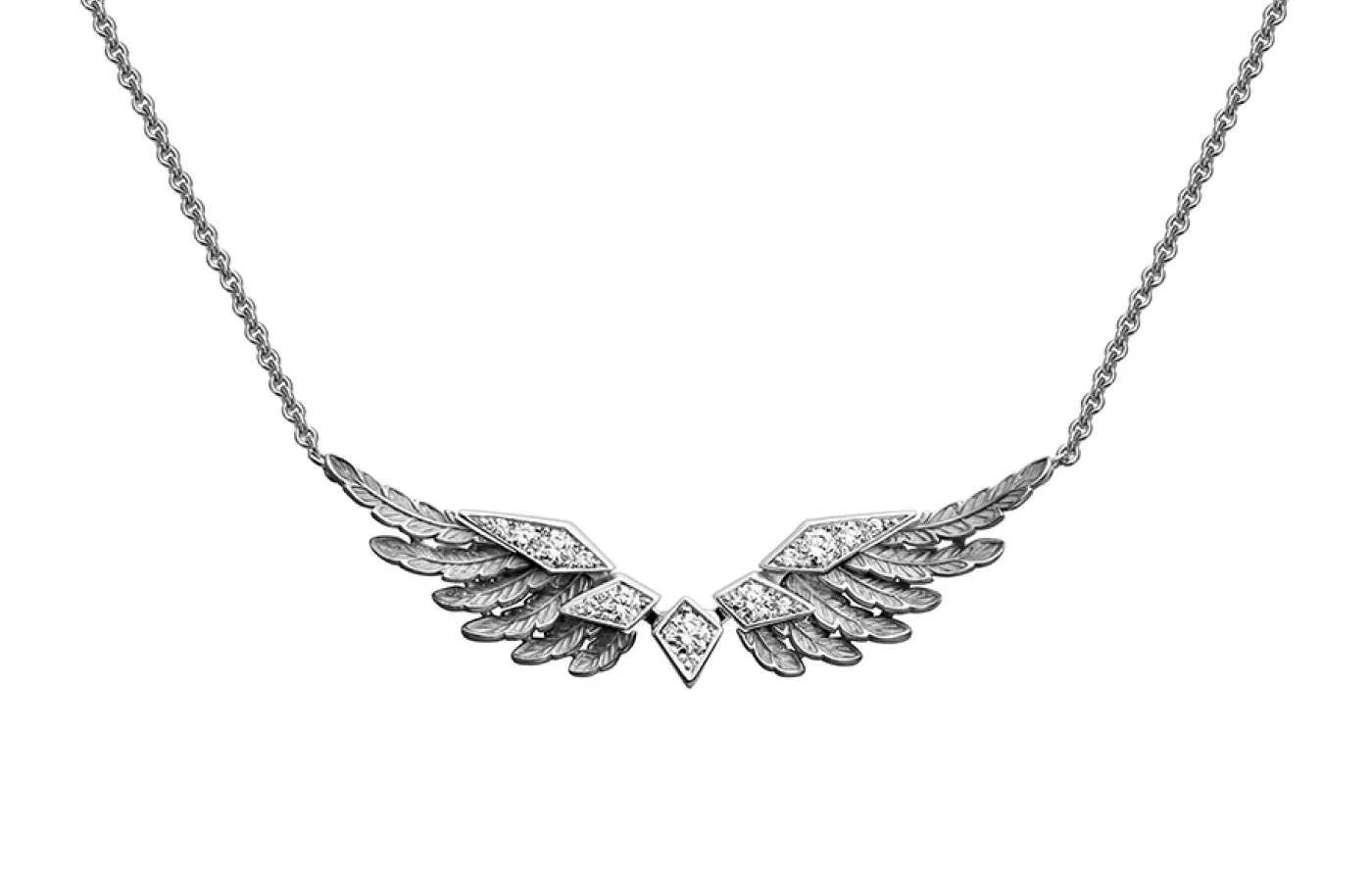 Carrera y Carrera Libre necklace from the Vida collection with diamonds in 18k white gold
