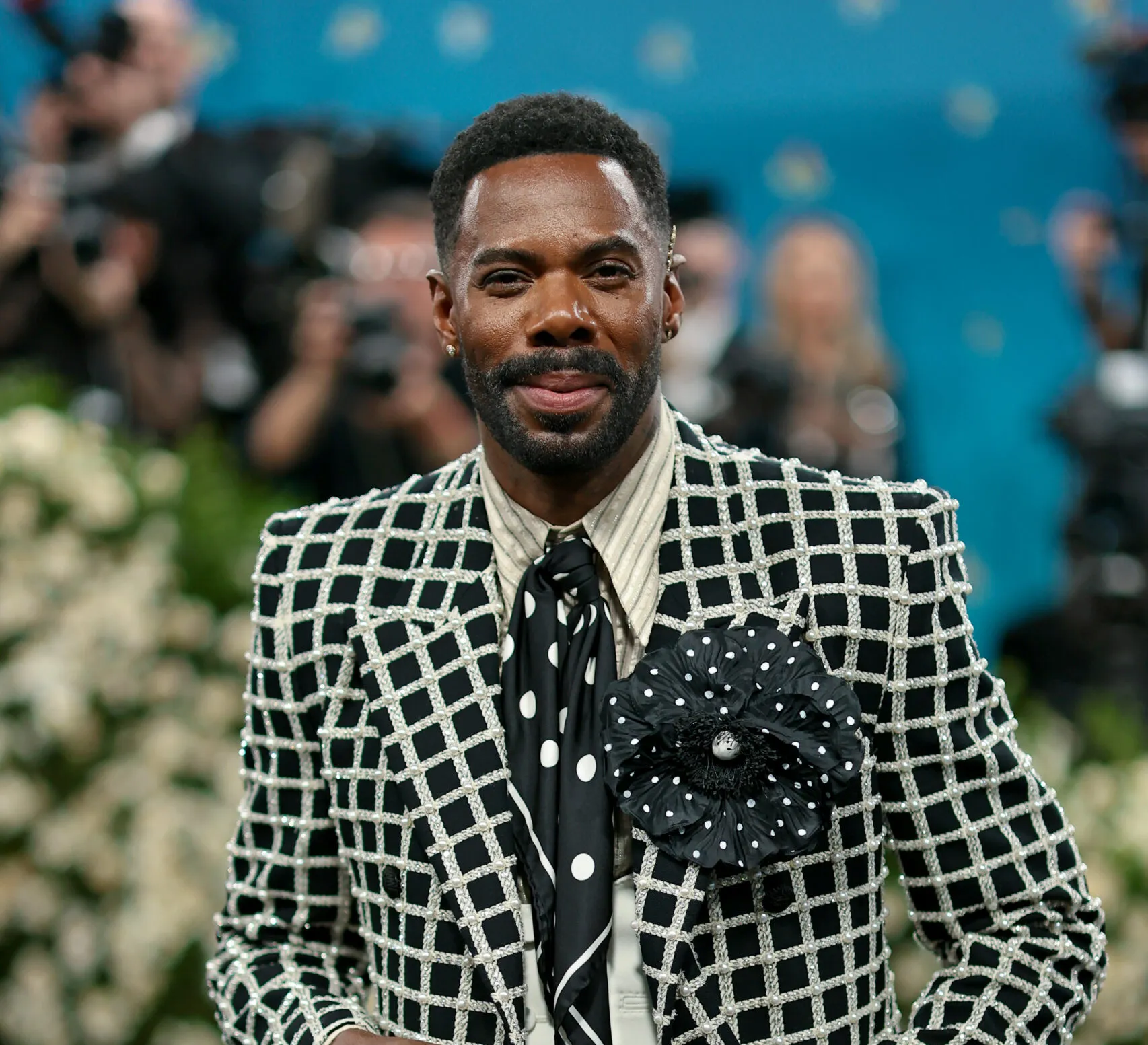 Co-host Colman Domingo pulled out all the stops in two different outfit changes, accessorised with Boucheron jewels