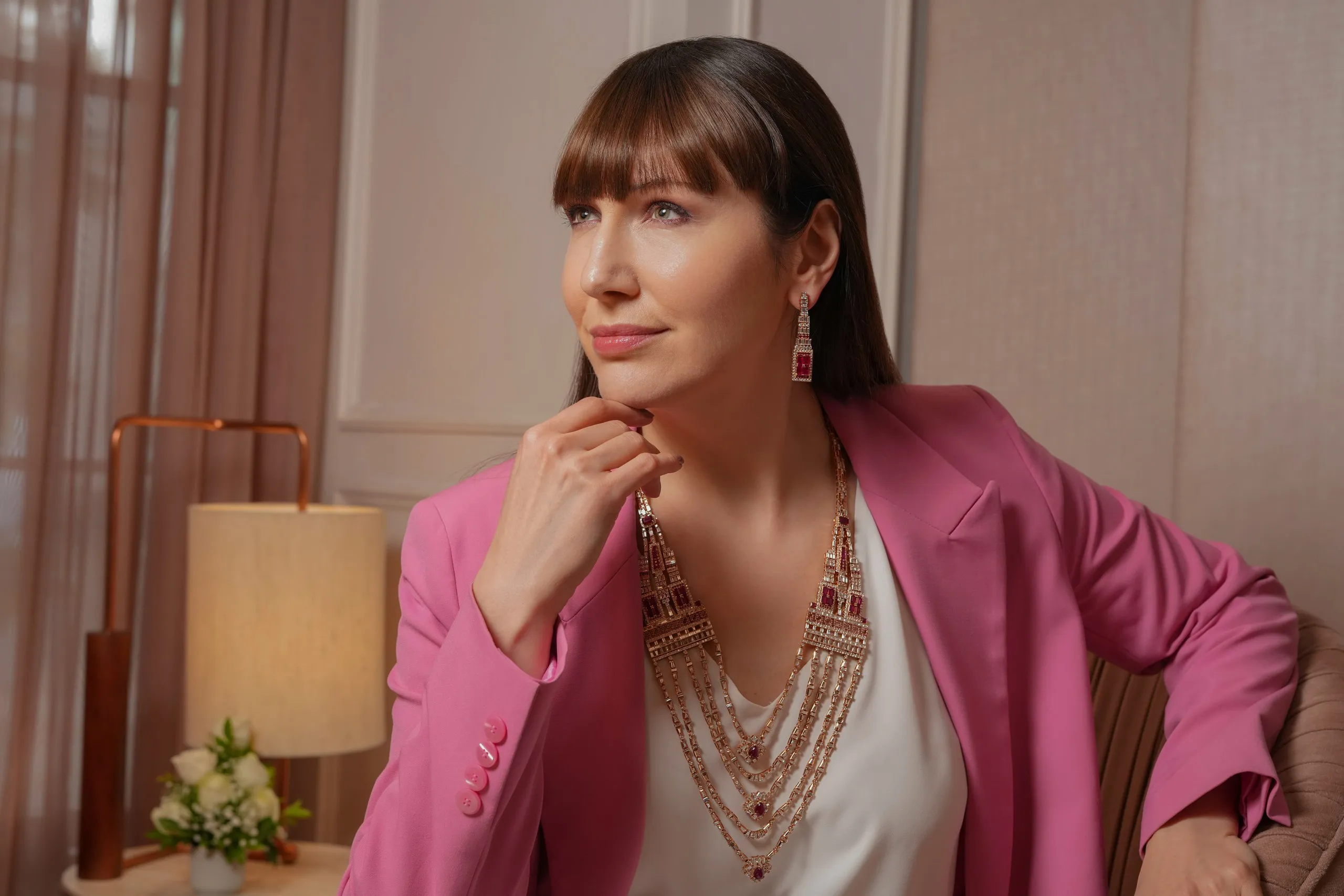 Katerina Perez wears iconic pieces from Zoya's Her Becoming and Beyond collections 