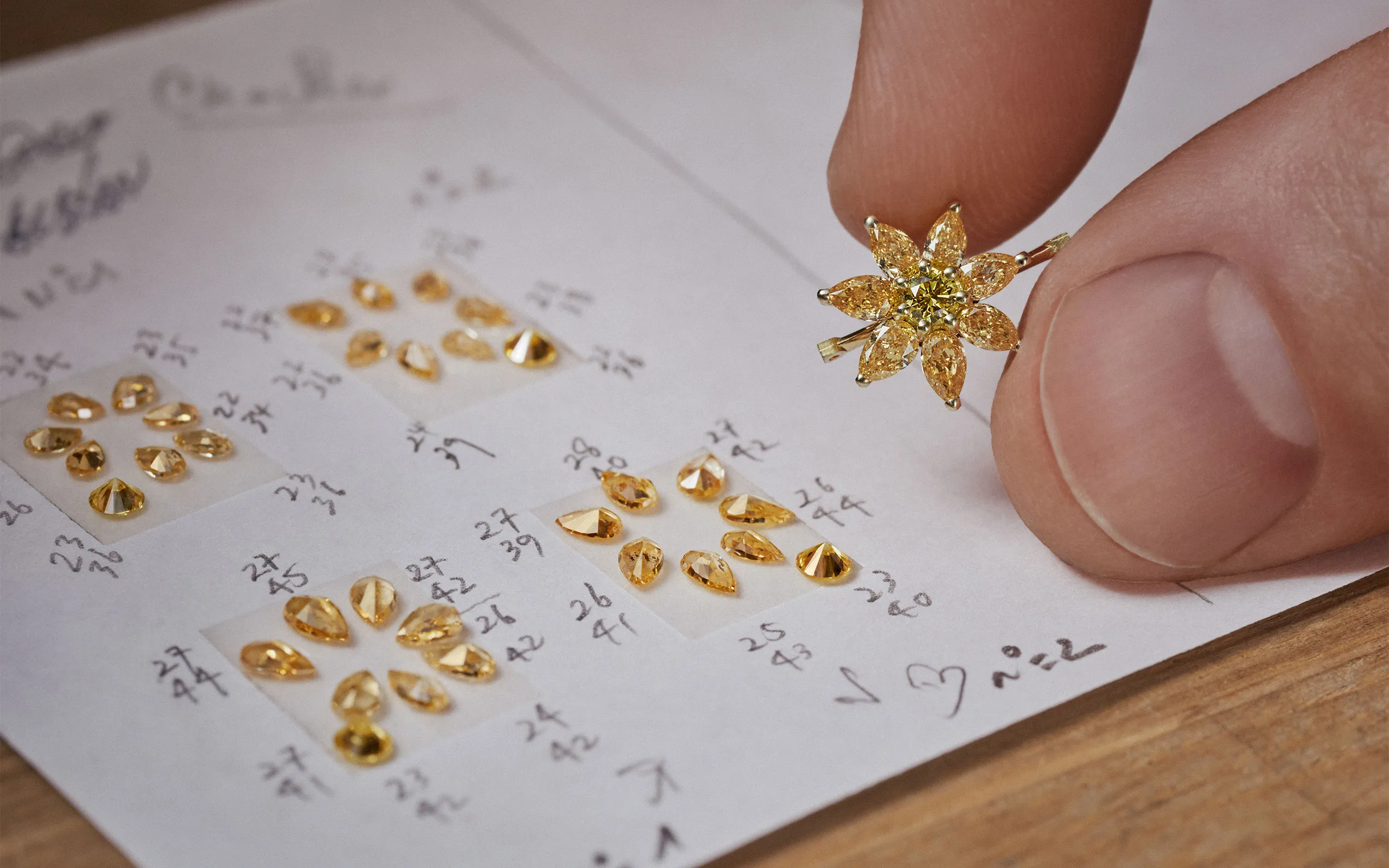 <p>The meticulous process of creating precious gemstone flowers for pieces in the Belle Dior High Jewellery collection by Dior Joaillerie</p>