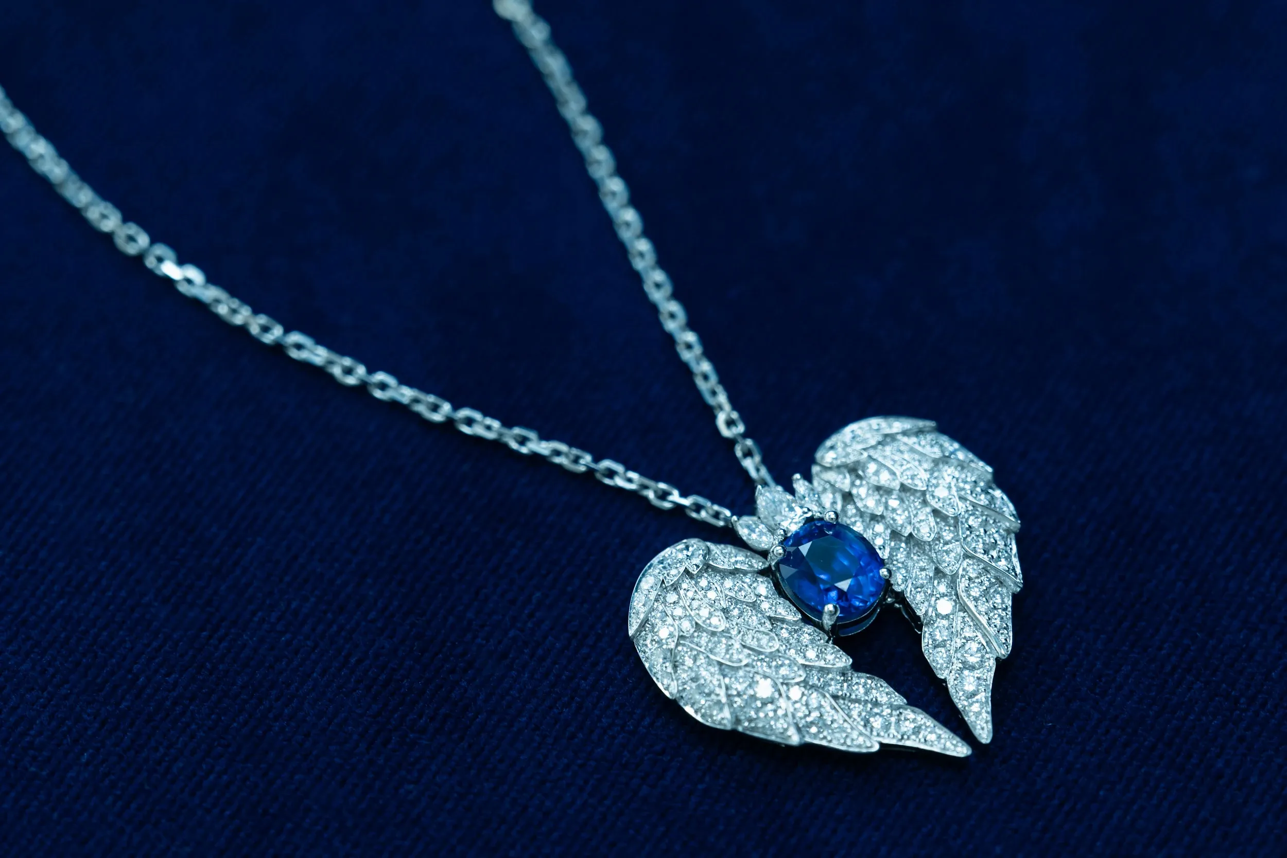 El'eeté Jewellery Founder Elvira Iurova envisioned a mythical bird in a meditative state, helping her to design this bespoke pendant for Katerina Perez 