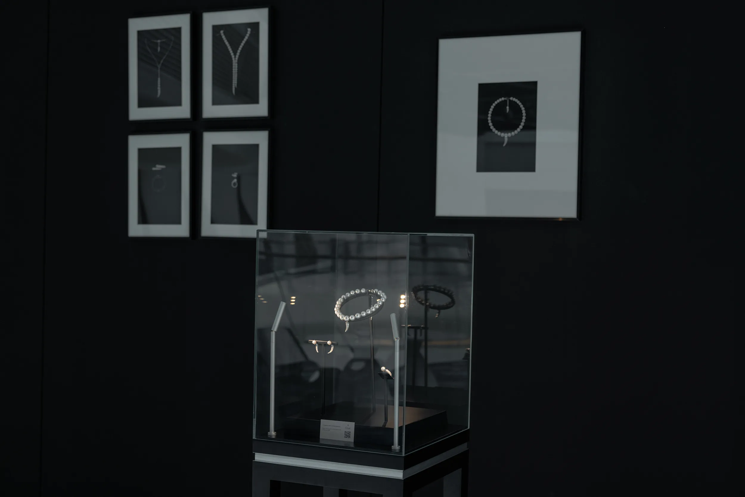 A display of Collection №1 by El'eeté Jewellery at the 'What’s Brought To Life?' exhibition in Dubai in February 2025