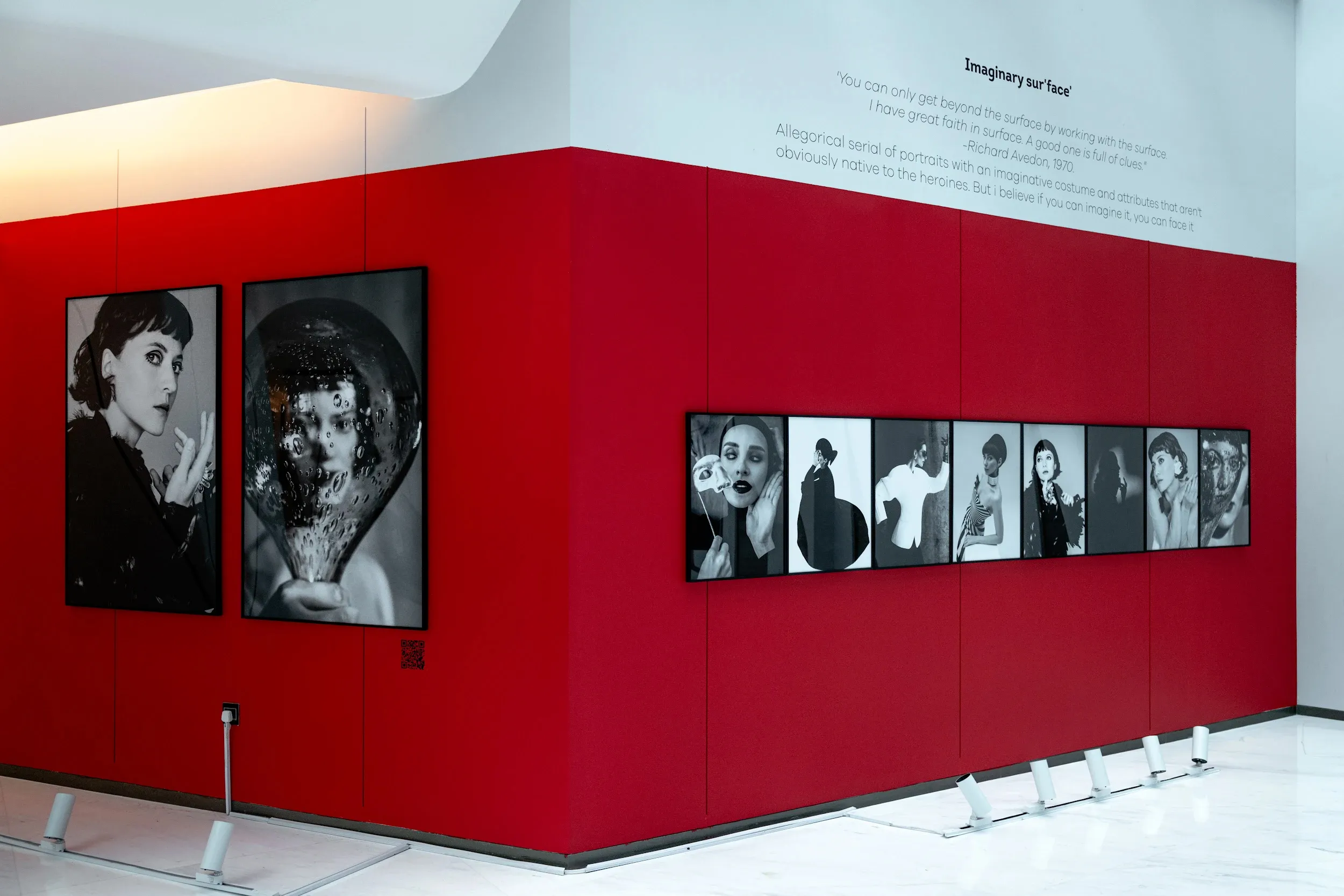 Exploring the portrait photographs on display at the 'What’s Brought to Life?' exhibition at ME Dubai in February 2025