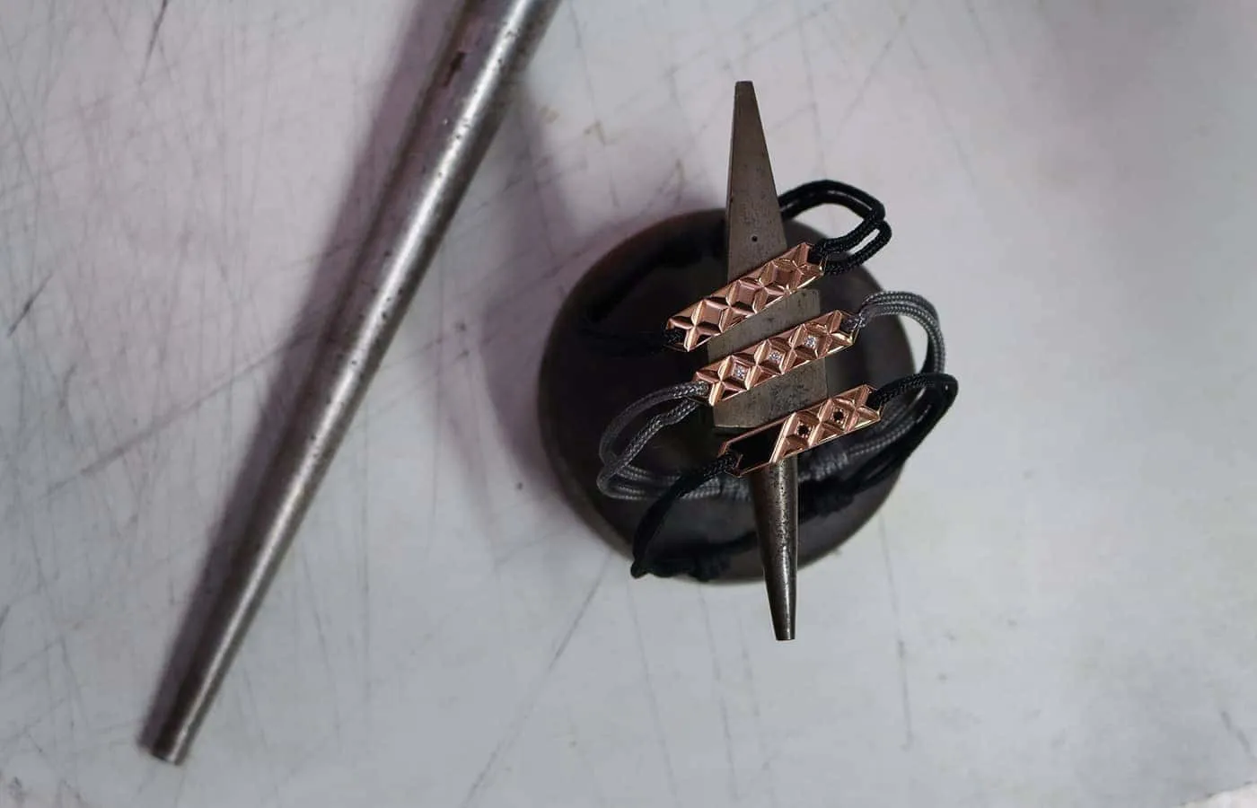  Ferrat Paris Triomphe men’s bracelets in rose gold