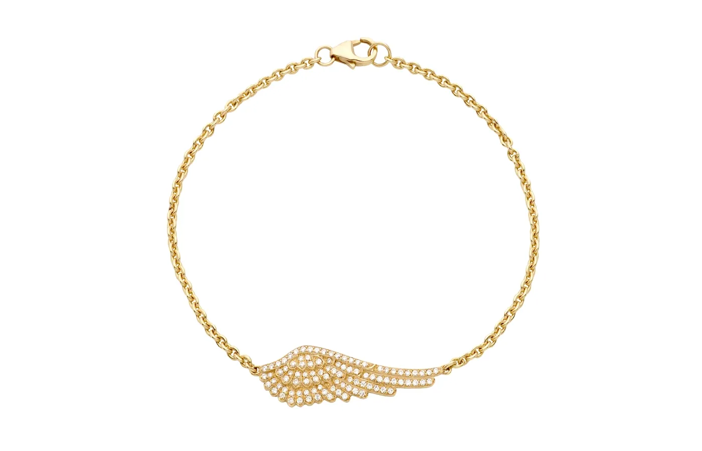 Garrard Mini Icons bracelet from the Wings collection with diamonds in 18k yellow gold