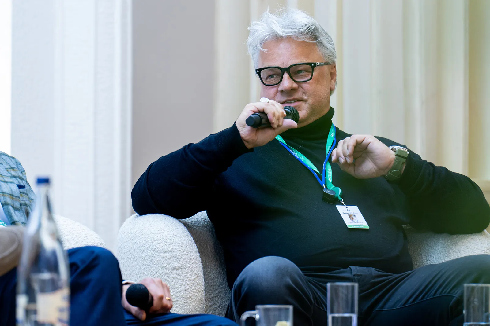 Constantin Wild, President of Constantin Wild GmbH & Co.KG, sharing insights on coloured gemstones at GemGenève 