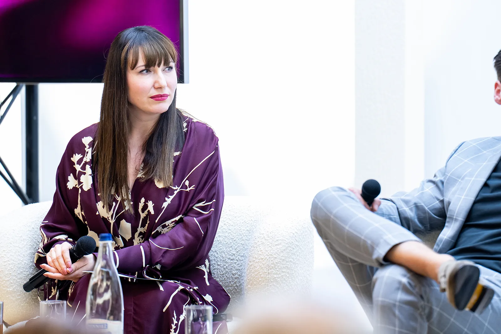 Katerina Perez, founder of KaterinaPerez.com, moderating The Rise of Colour talk at GemGenève