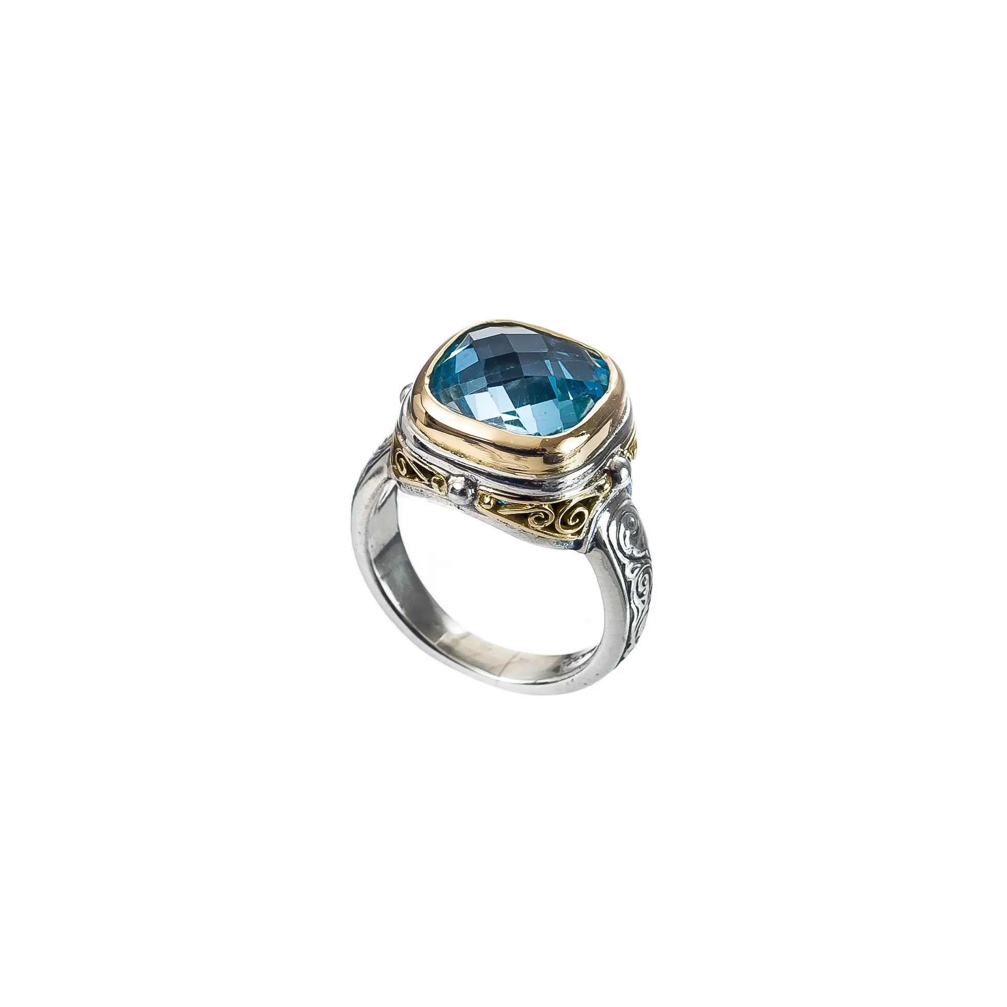 A blue topaz cocktail ring by Gerochristo Jewelry