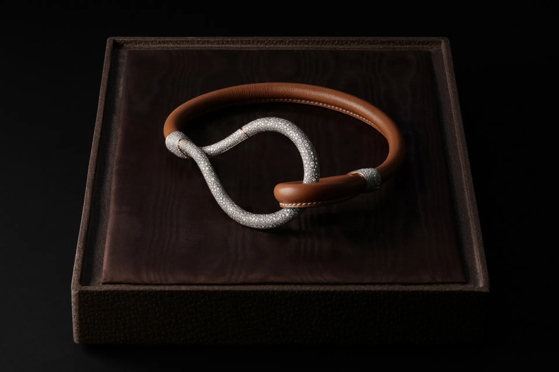 <p>Joshua’s pick: the Gucci x Pomellato Monili leather and diamond necklace</p>