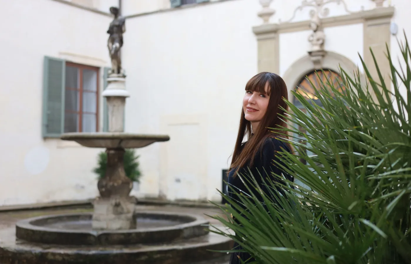 Katerina Perez visits FerriFirenze at Villa Corsi Salviati in the Tuscan countryside, north of Florence