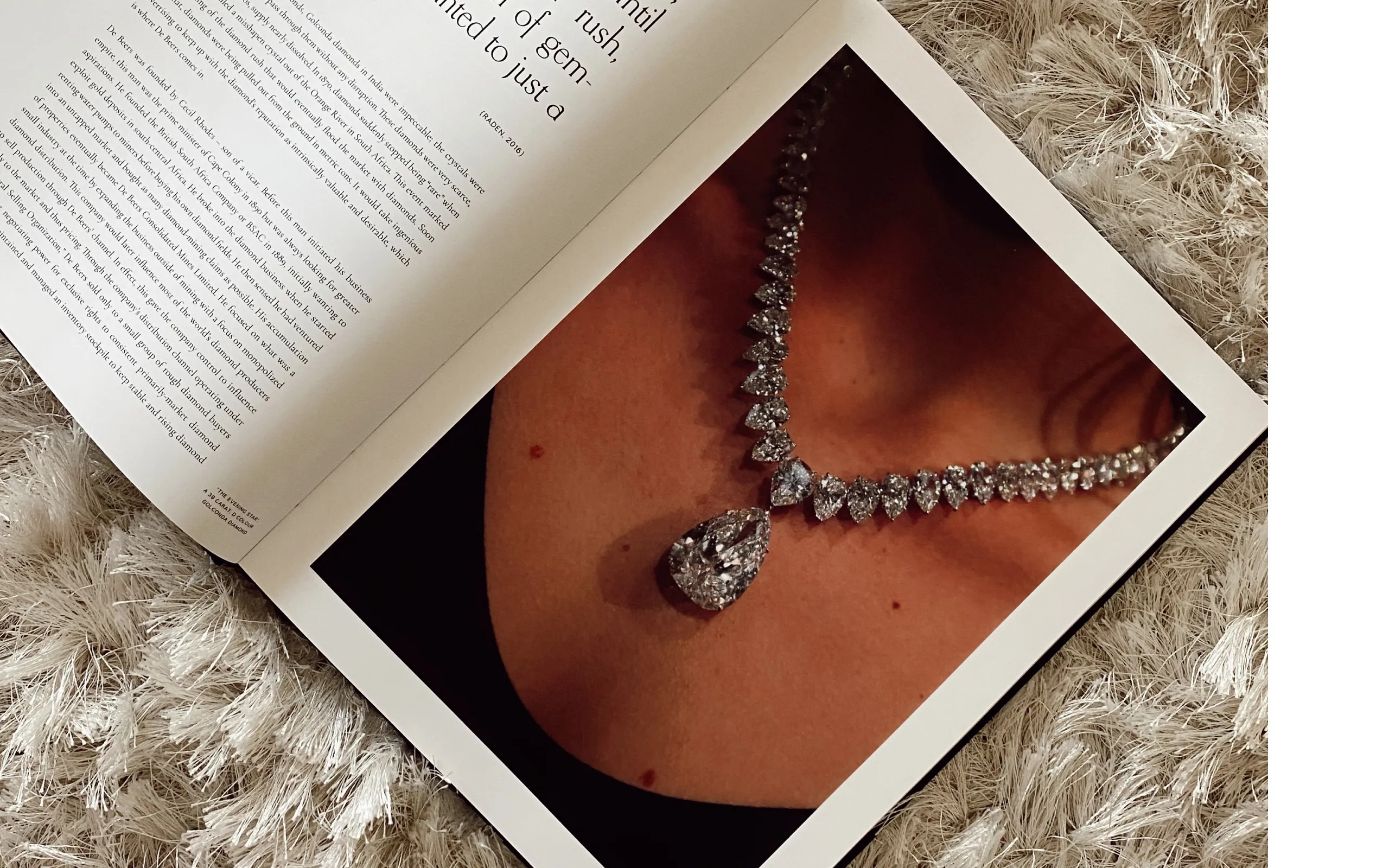 A closer look at the interior pages of 'Under Pressure', written by Isabel Gemology founder Isabel Delgado