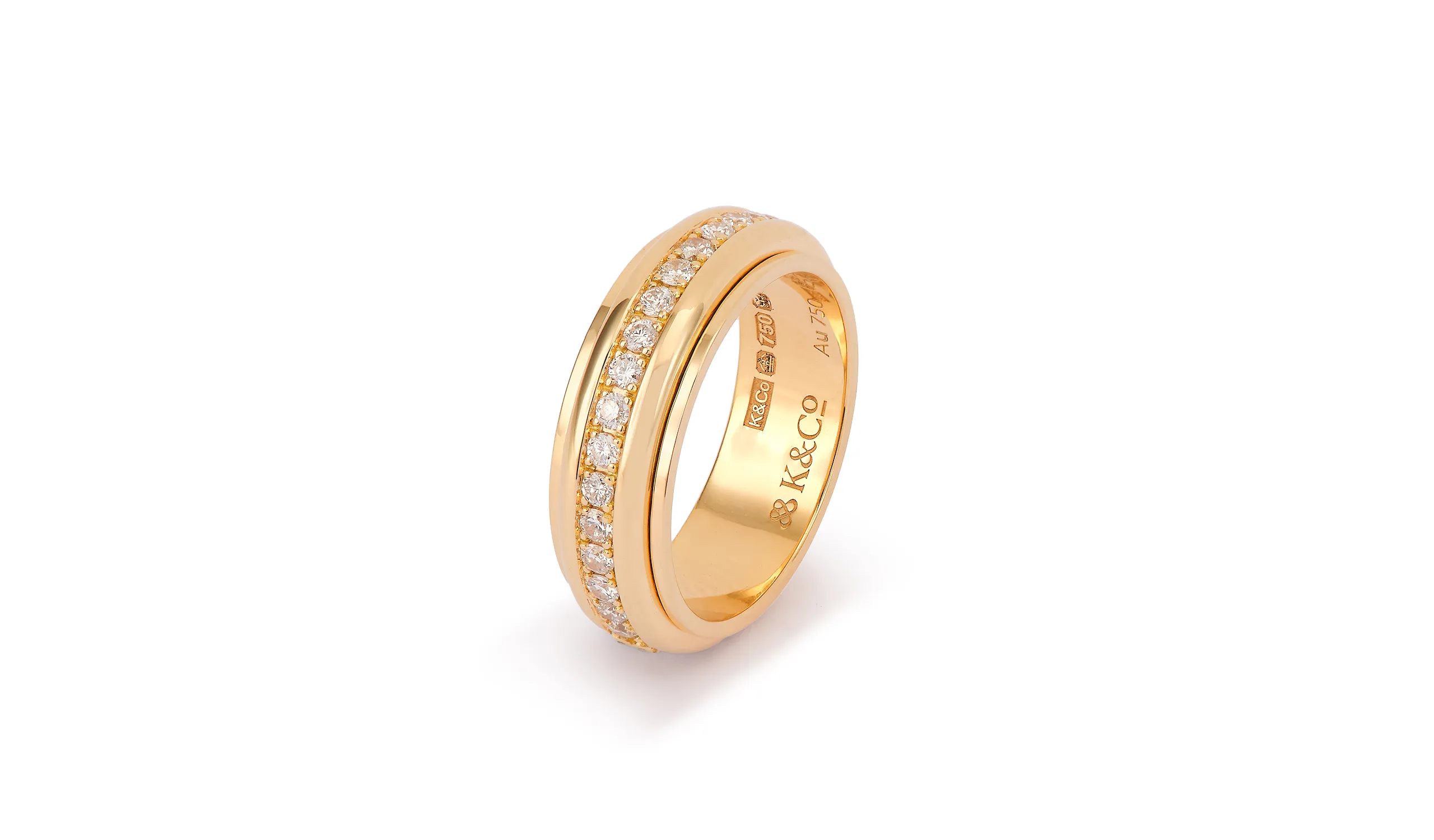 Karina Choudhrie Icon Wish Diamond Pavé ring in 18k yellow gold 