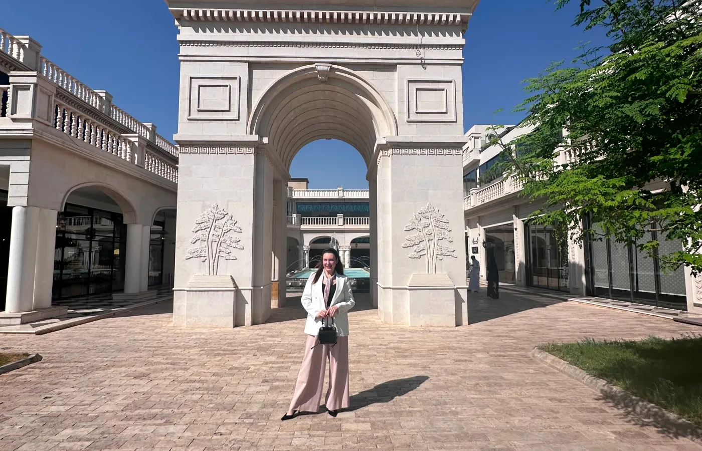 Katerina Perez takes in the sights of Riyadh during a visit to The Jewels of the World exhibition in Riyadh