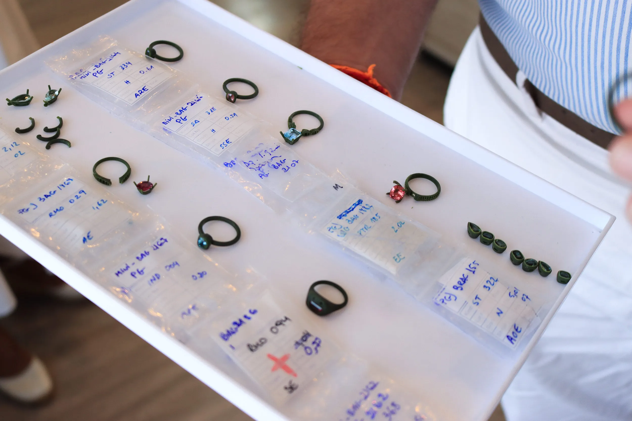 <p>The careful process of designing, crafting and assembling rings at the Morebelli fine jewellery workshop in Madagascar   </p>
