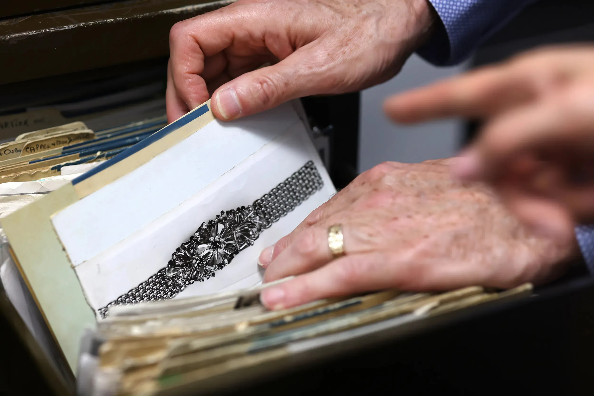 <p>The archive has over 200,000 drawings dating back to the early 20th century. This bracelet design is from 1956</p>
