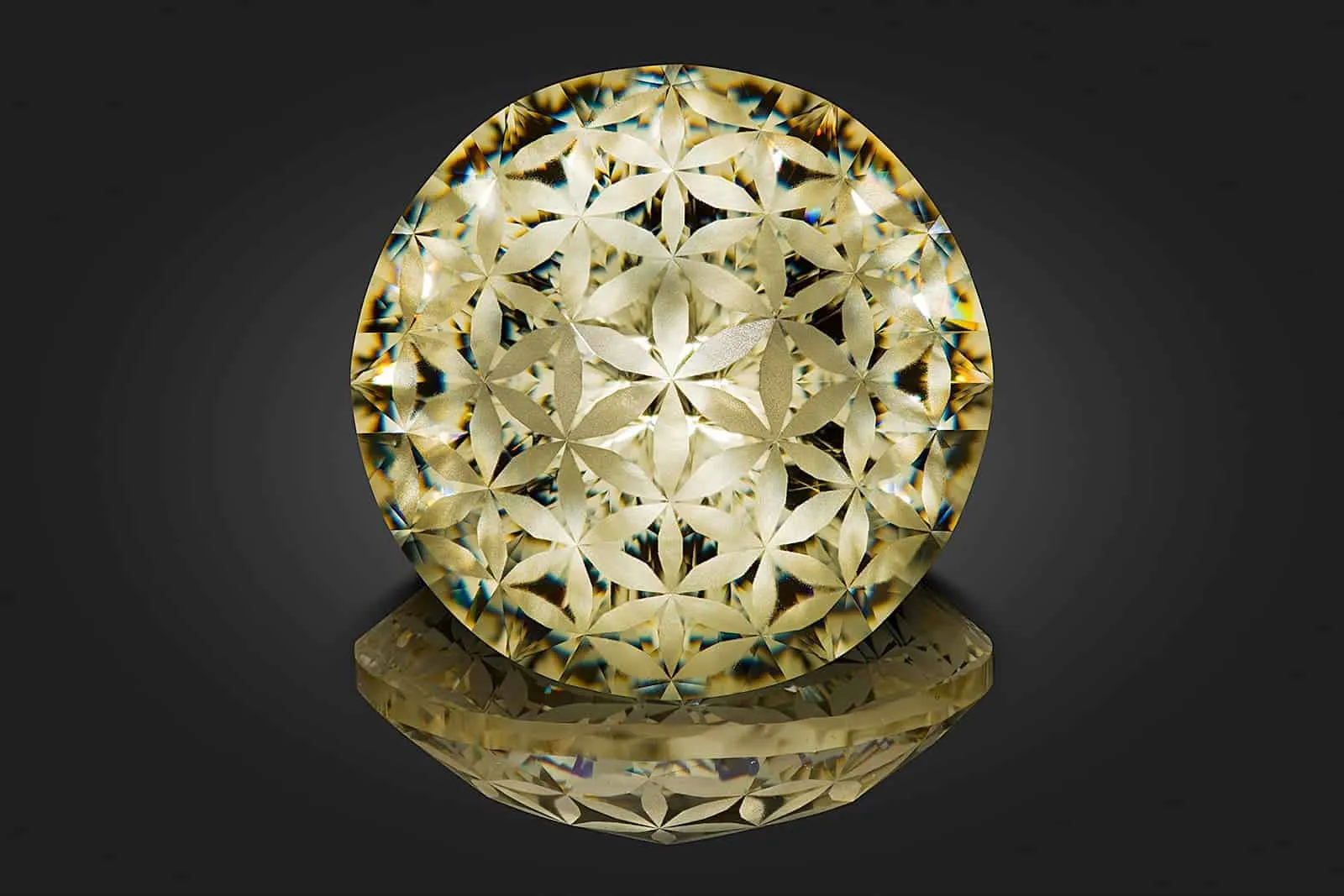 An 88.12 carat cubic zirconia cut by Viktor Tuzlukov
