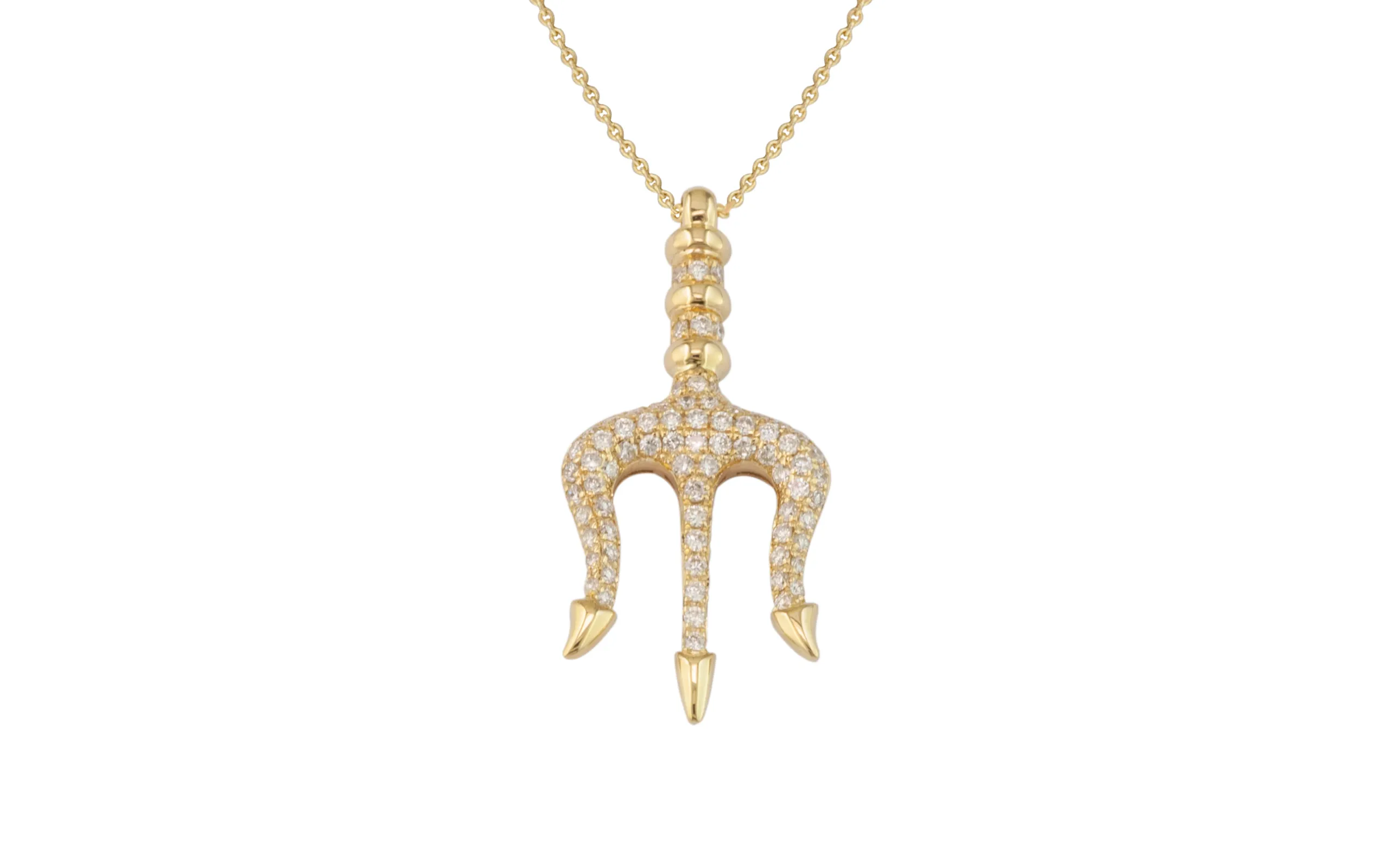 The Olympians collection pendant by Kouzoupis Jewellery with diamonds in 18k yellow gold 