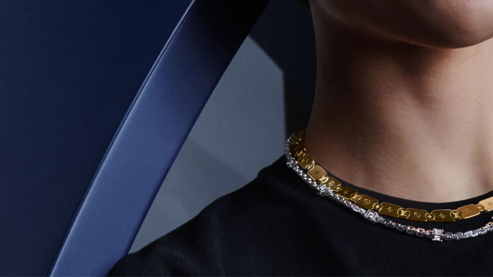 Layering jewels from Louis Vuitton's new Les Gastons Vuitton collection