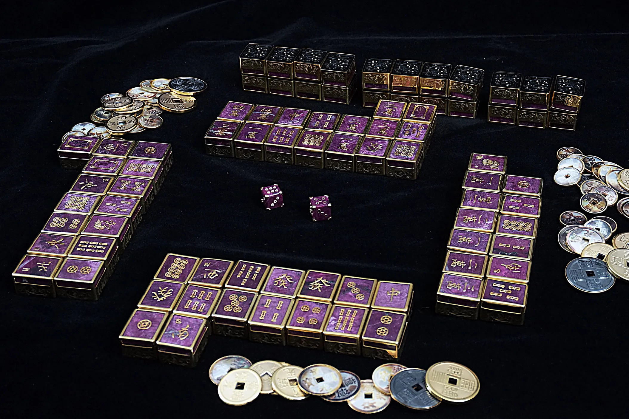 L'aquart x S.T. Dupont Haute Creation The Worlds Most Luxurious Mahjong Set. Their main component solid blocks of Tanzanian ruby -- a gemstone representing the expression of the fiery energy of the sun, nobility and Royalty