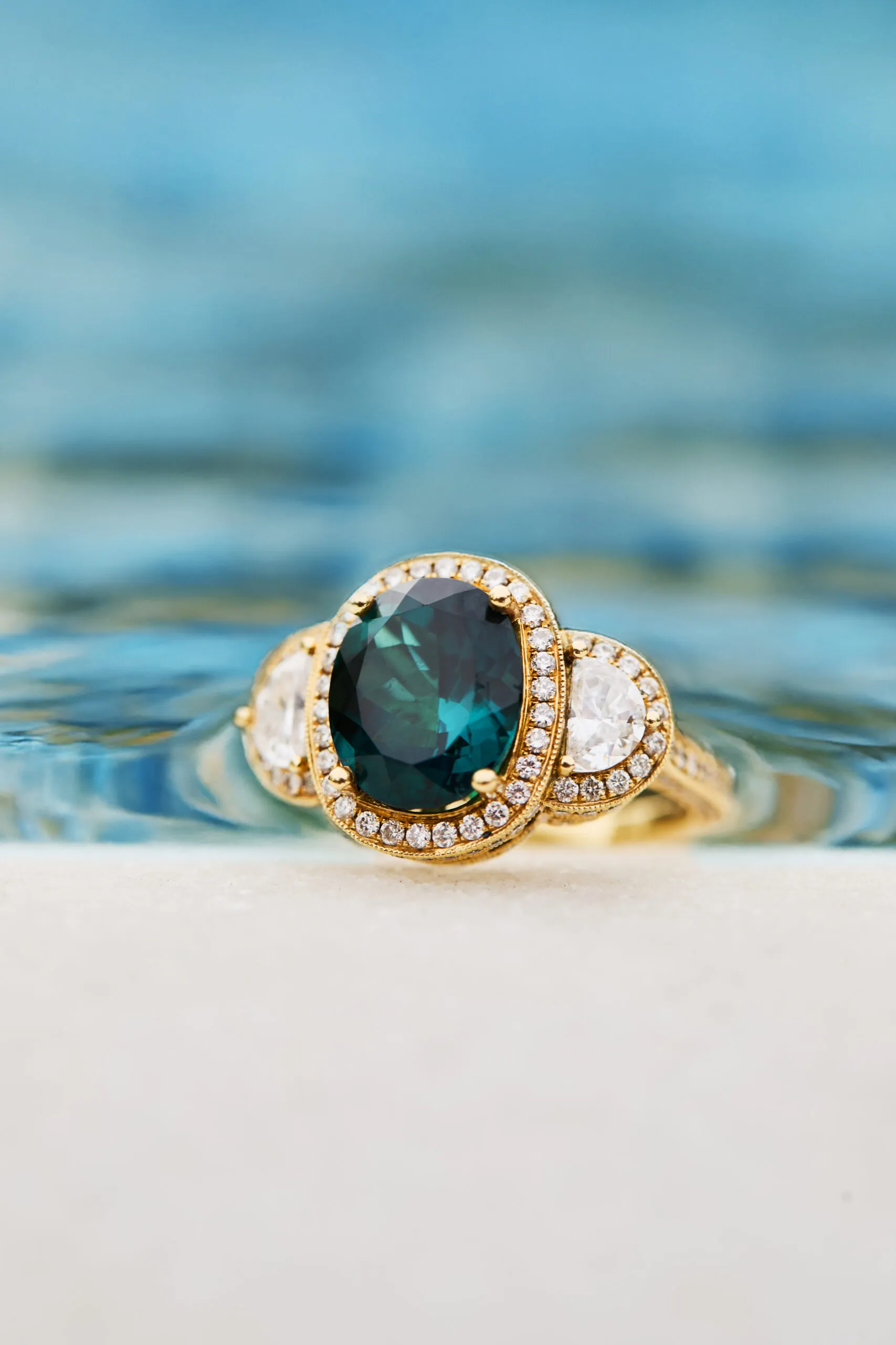 Le Vian ring with an oval-shaped Hunter's Green Tourmaline™, part of the Serenity – A Breath of Calm chapter of the 2026 Trend Forecast