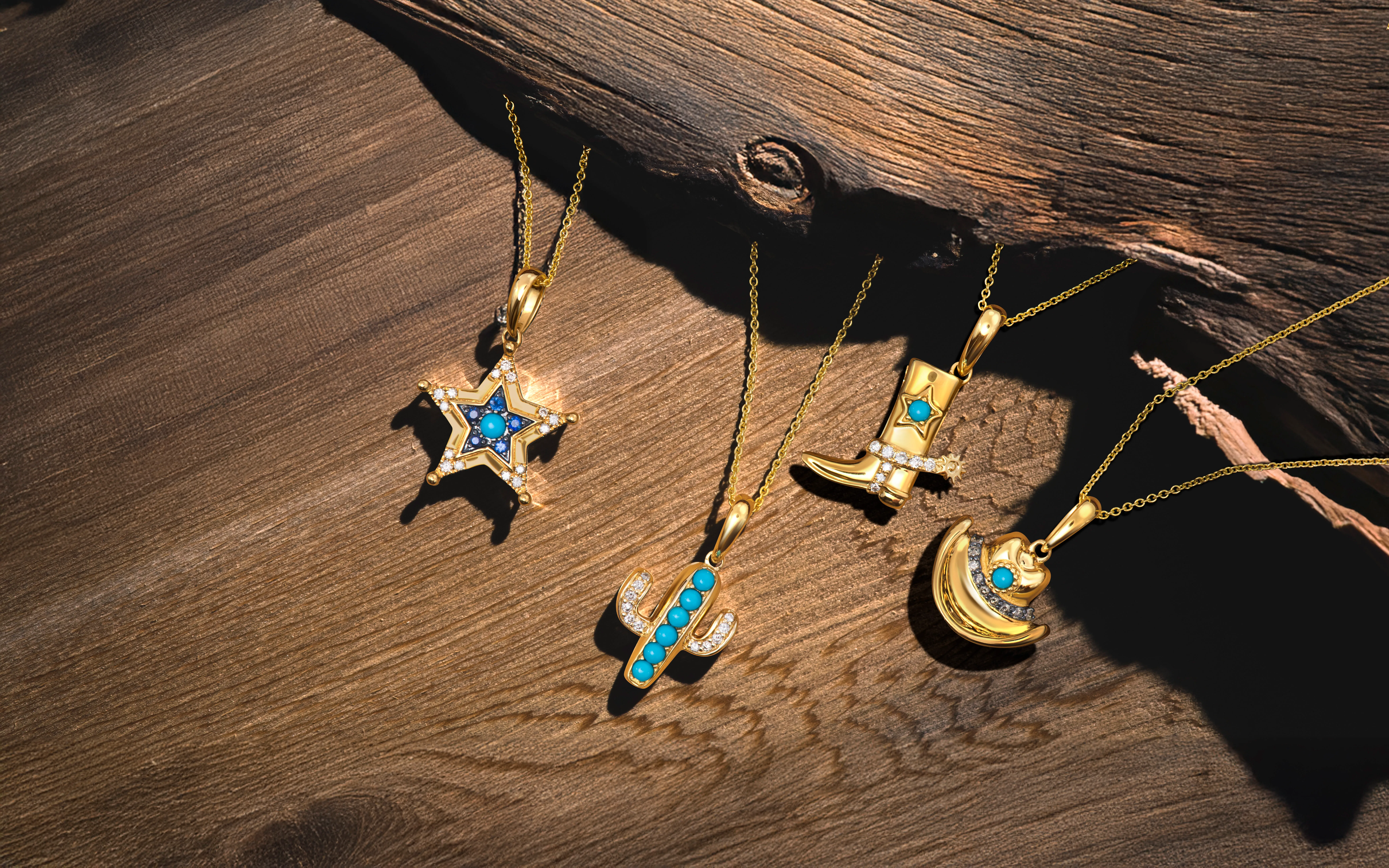 Pendant necklaces from the Le Vian Turquoise Southwest collection