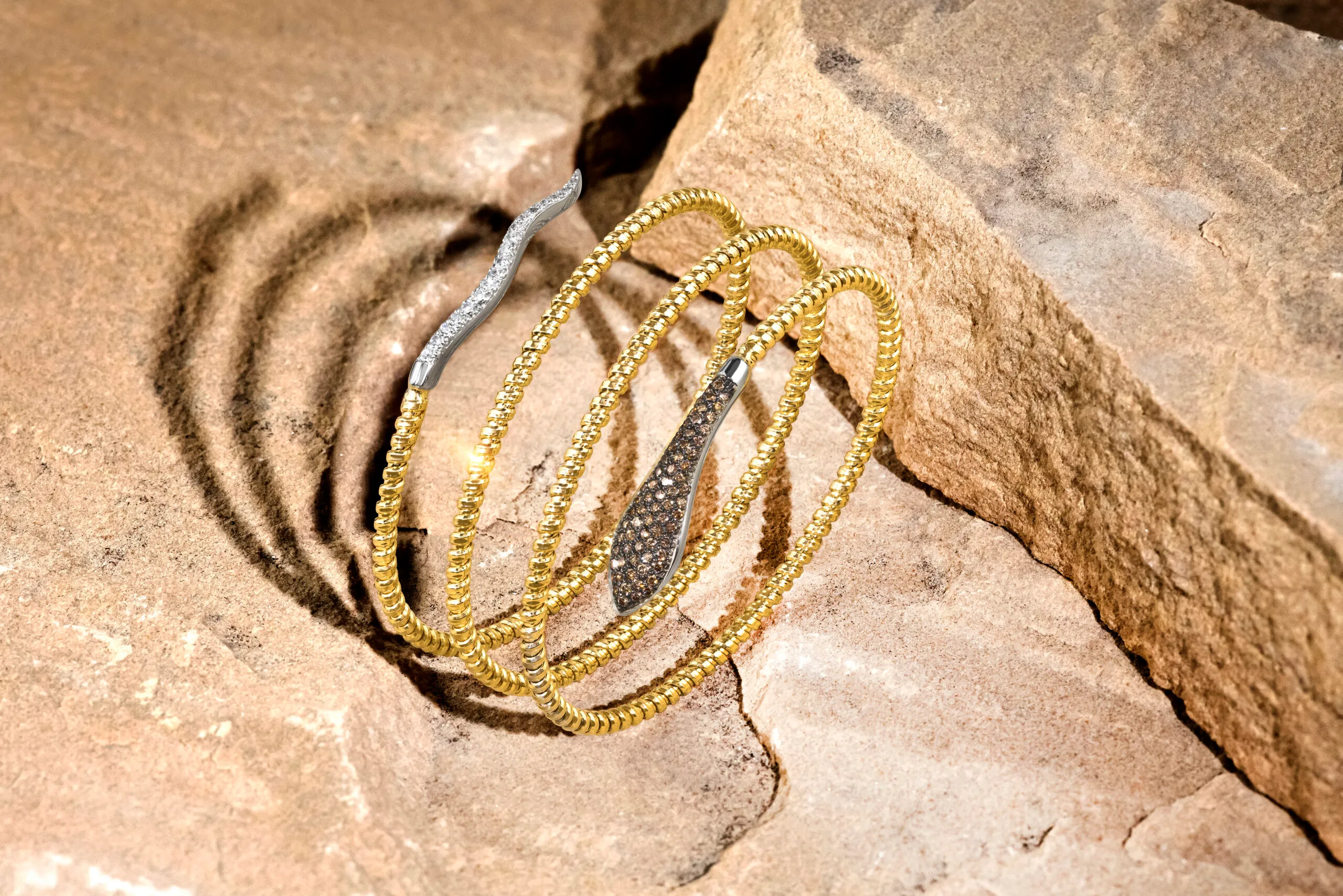 Le Vian Chocolate Diamonds® Flex Snake bangle, part of the Patriotism American Southwest chapter of the 2026 Trend Forecast