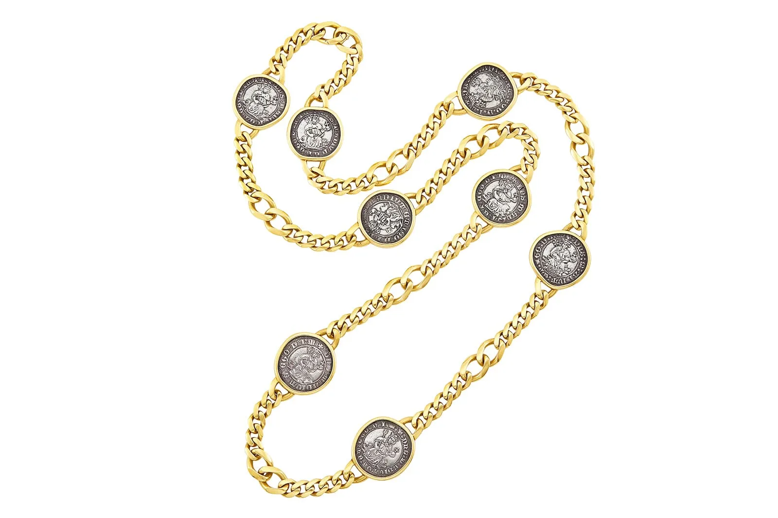 Bulgari Monete chain necklace with ancient coins