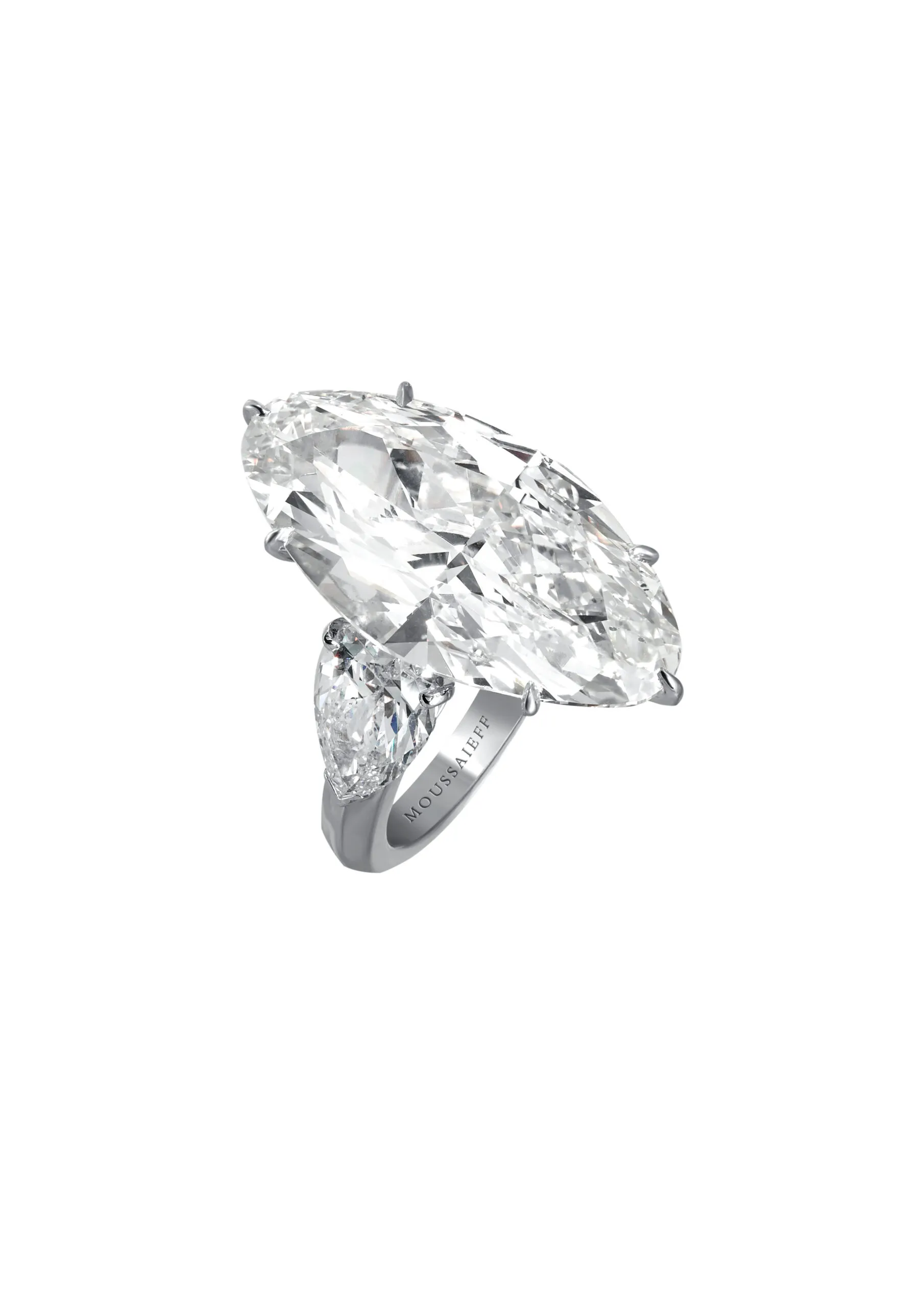 Kim Kardashian's 16.19 carat diamond ring by Moussaieff