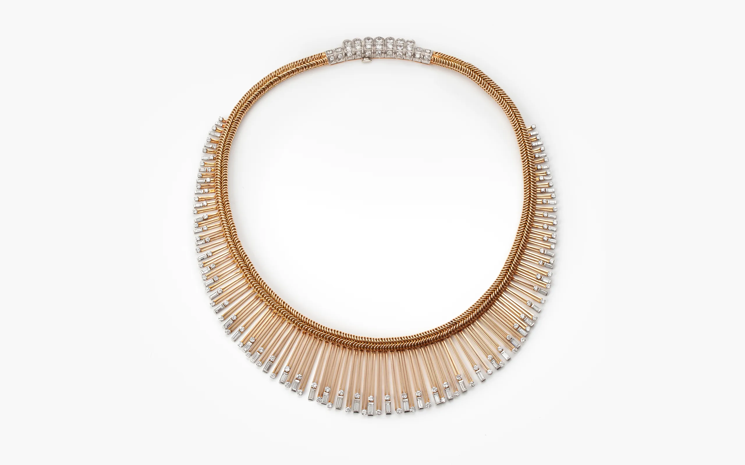 Marjan Sterk Fine Art Jewellery will showcase this important necklace by Pierre Sterlé (c. 1950) at TEFAF Maastricht 2025