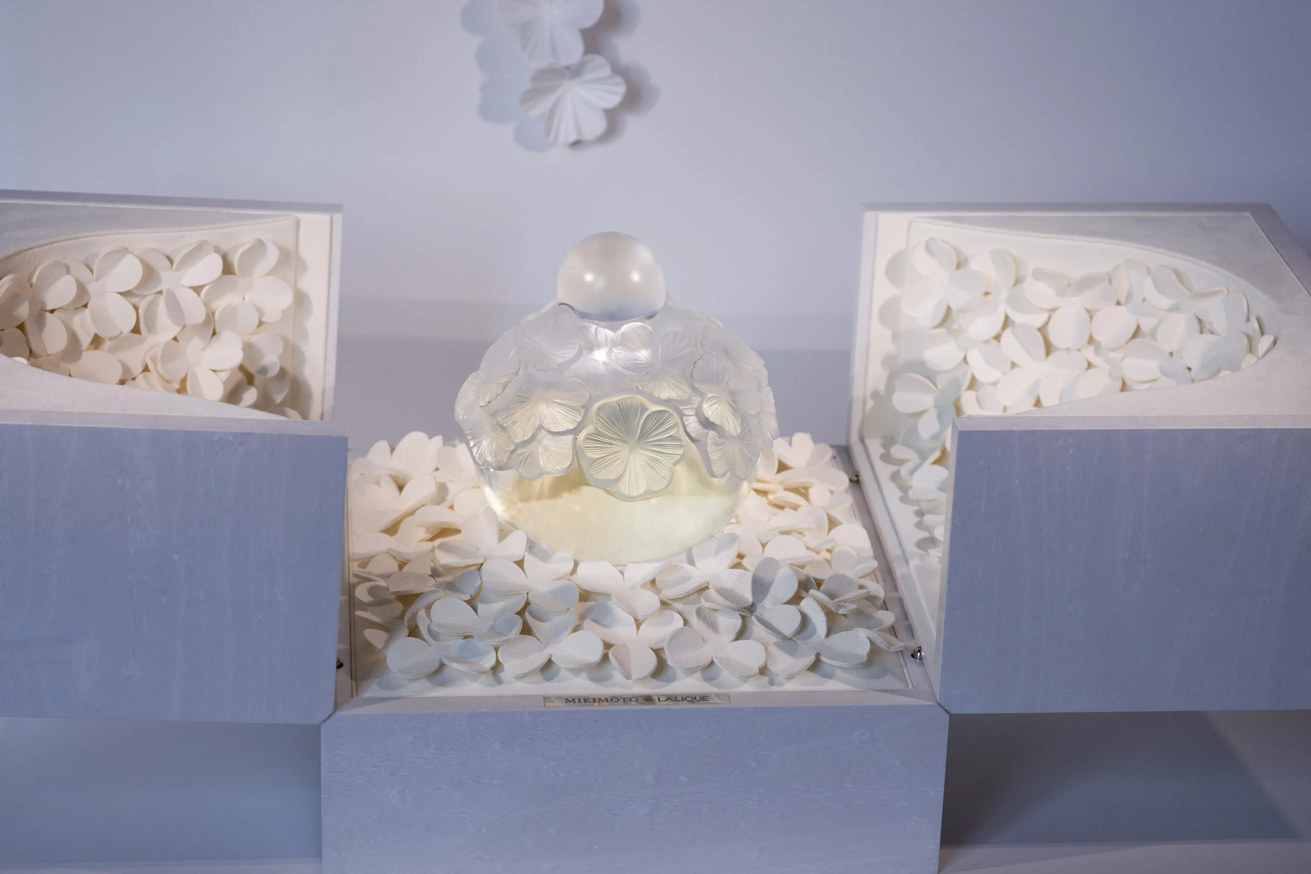 At Paris Haute Couture Week, Mikimoto announced an upcoming collaboration with Lalique to create a series of perfumes and crystal editions, launching later this year 